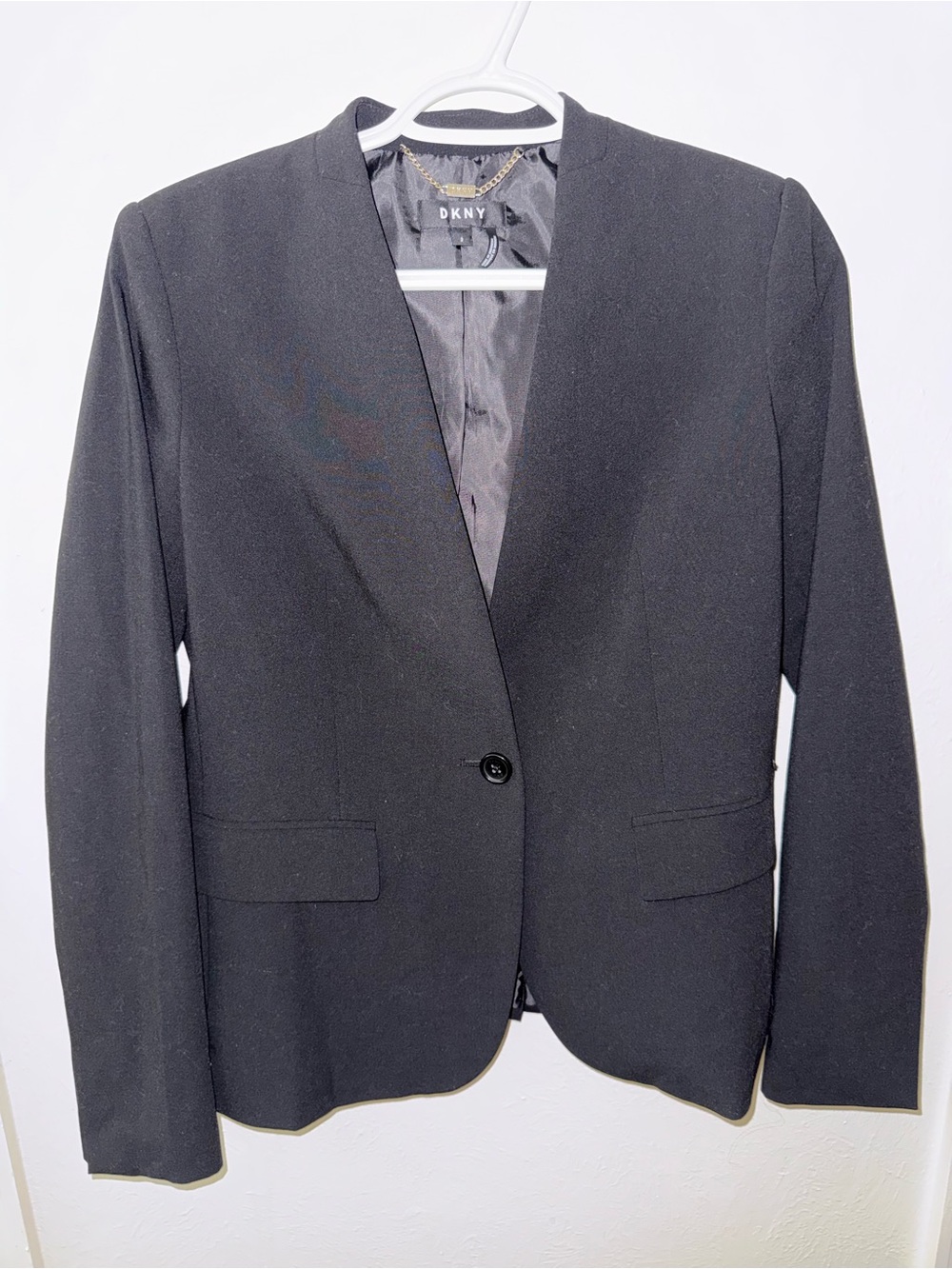 DKNY Black Women's Open-Front Blazer